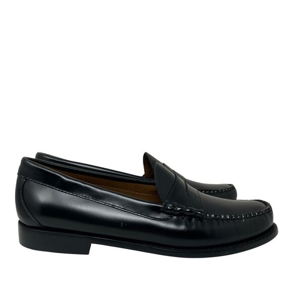 J Crew Penny Loafers Mens 9.5 Black Leather Sole Business Preppy Luxury Shoes main image 13